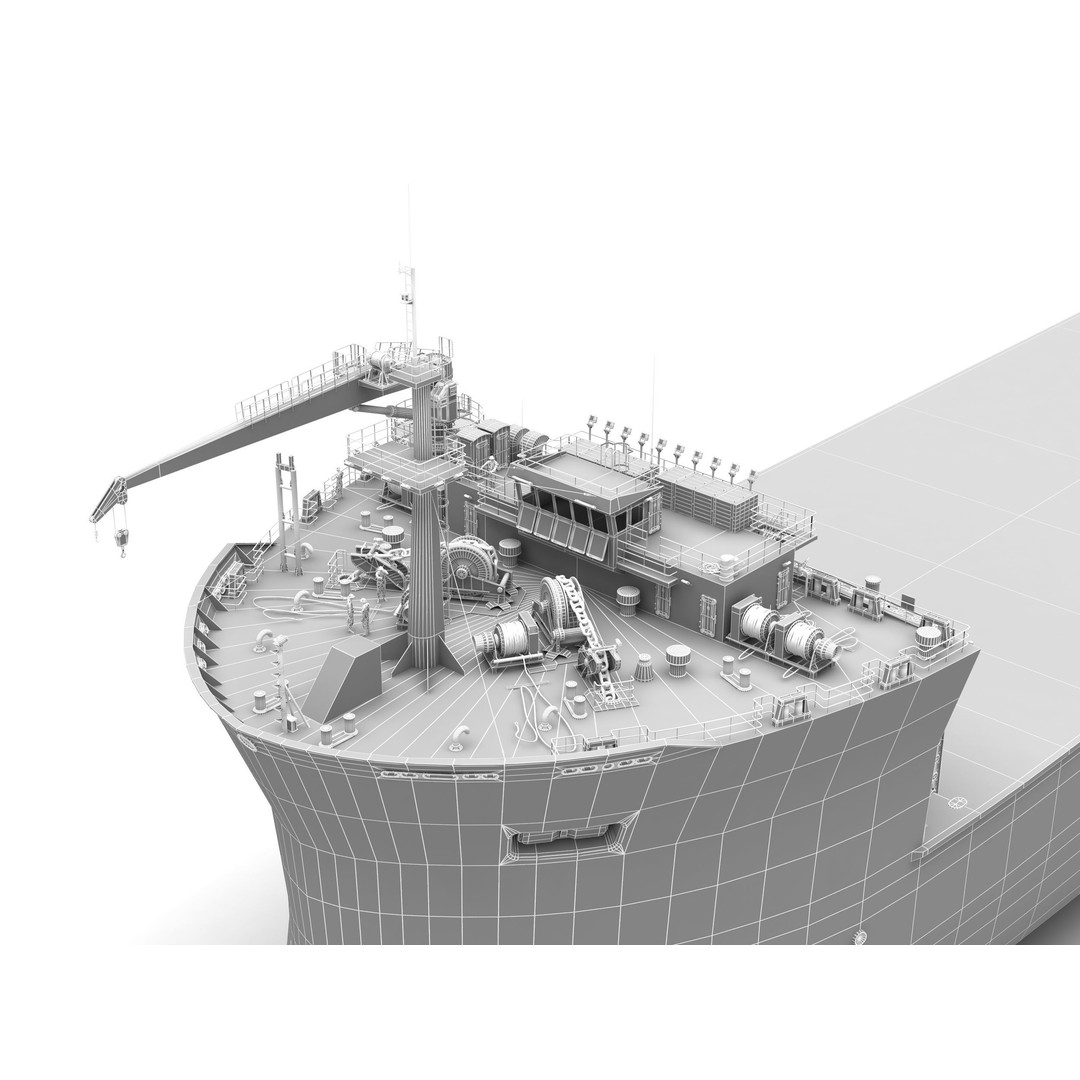 Heavy Load Carrier MV Target 3D Model – High Poly Vessel, PBR Textures - View 14
