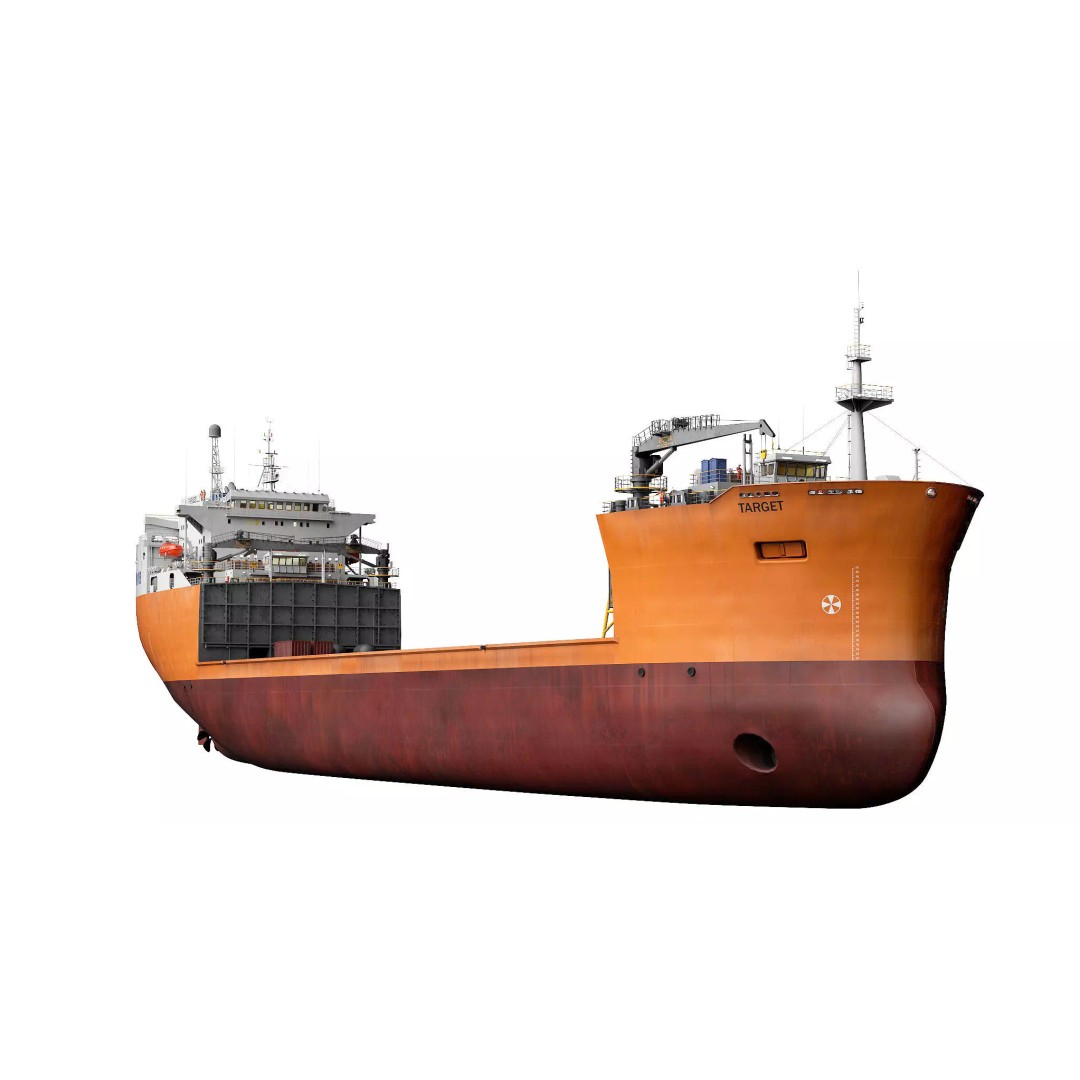 Heavy Load Carrier MV Target 3D Model – High Poly Vessel, PBR Textures - View 2