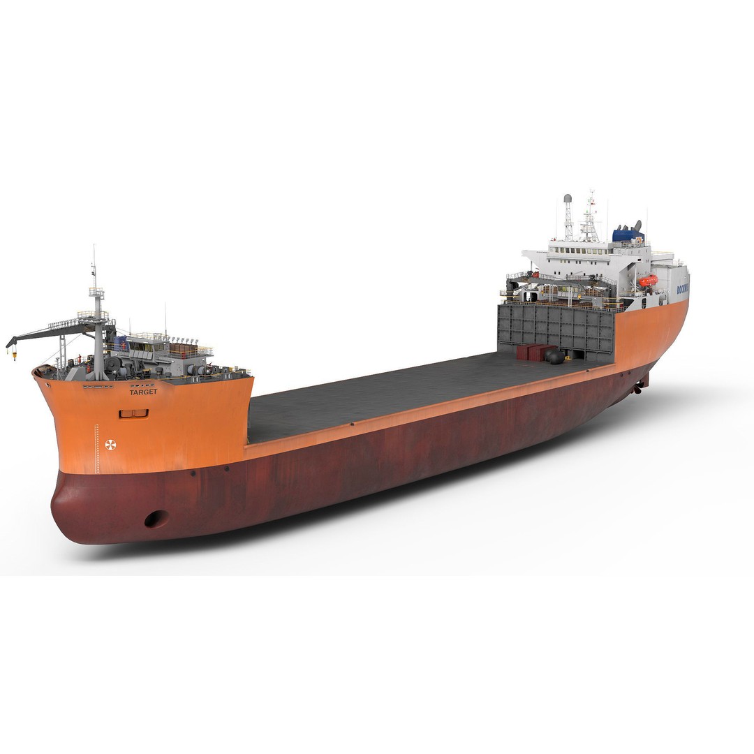Heavy Load Carrier MV Target 3D Model – High Poly Vessel, PBR Textures - View 4