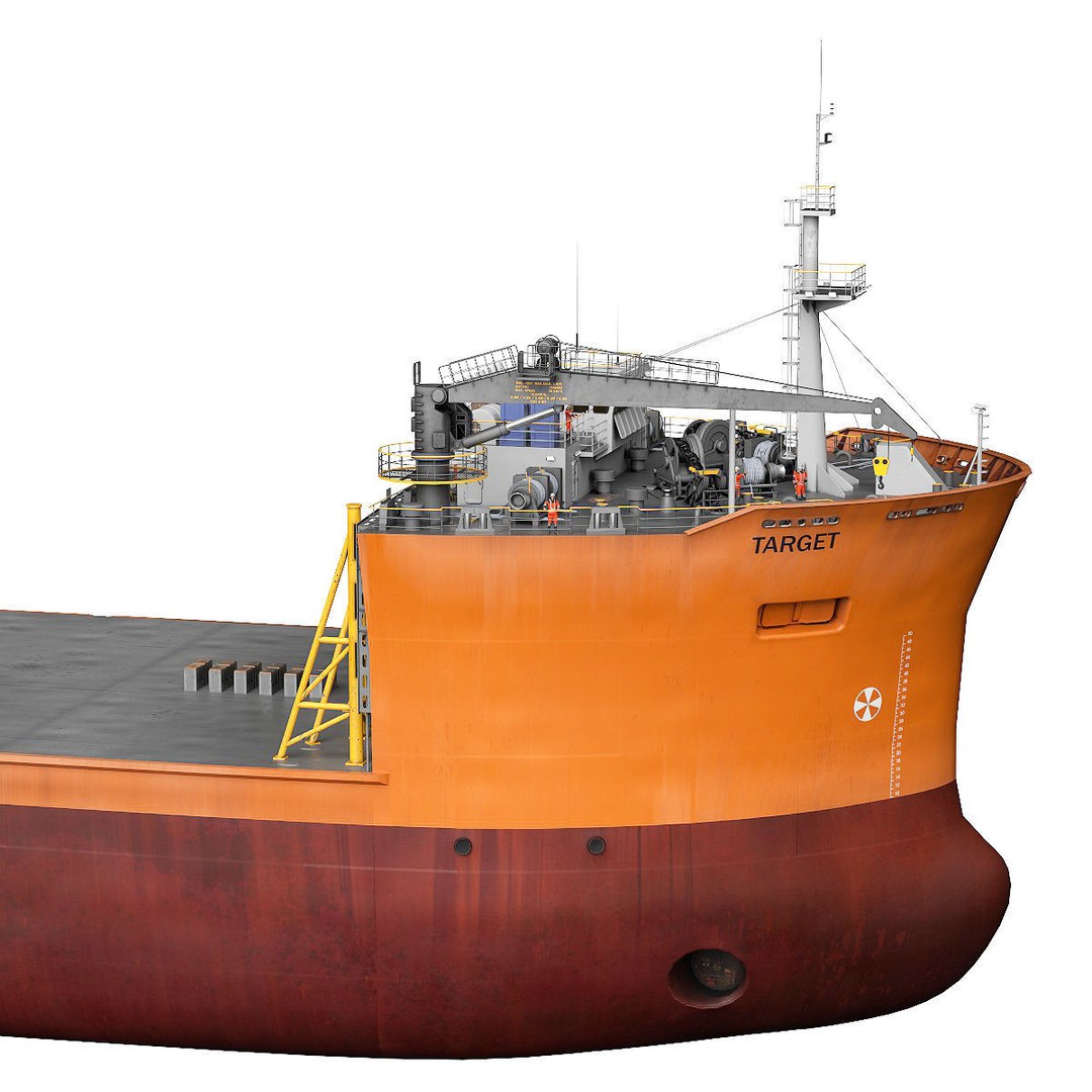 Heavy Load Carrier MV Target 3D Model – High Poly Vessel, PBR Textures - View 6