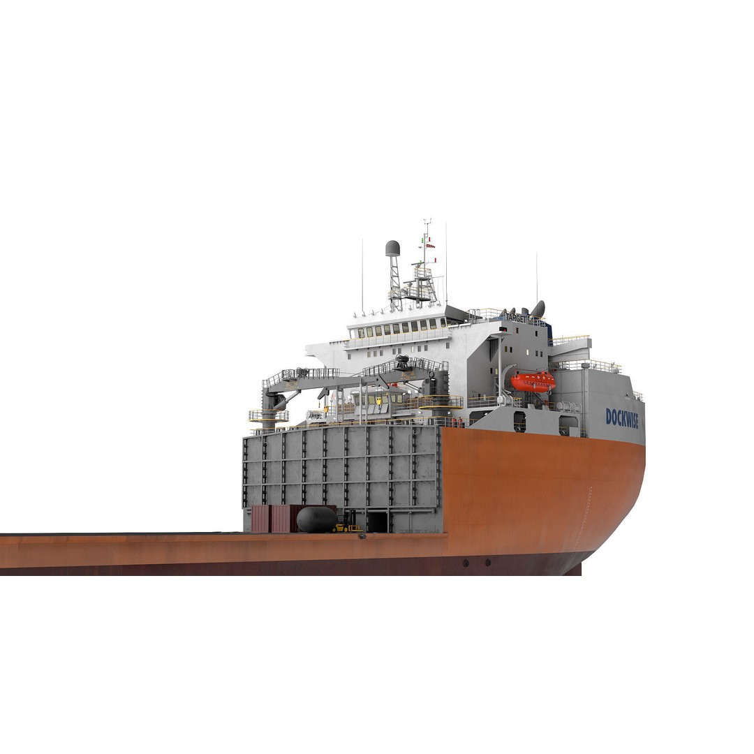 Heavy Load Carrier MV Target 3D Model – High Poly Vessel, PBR Textures - View 7