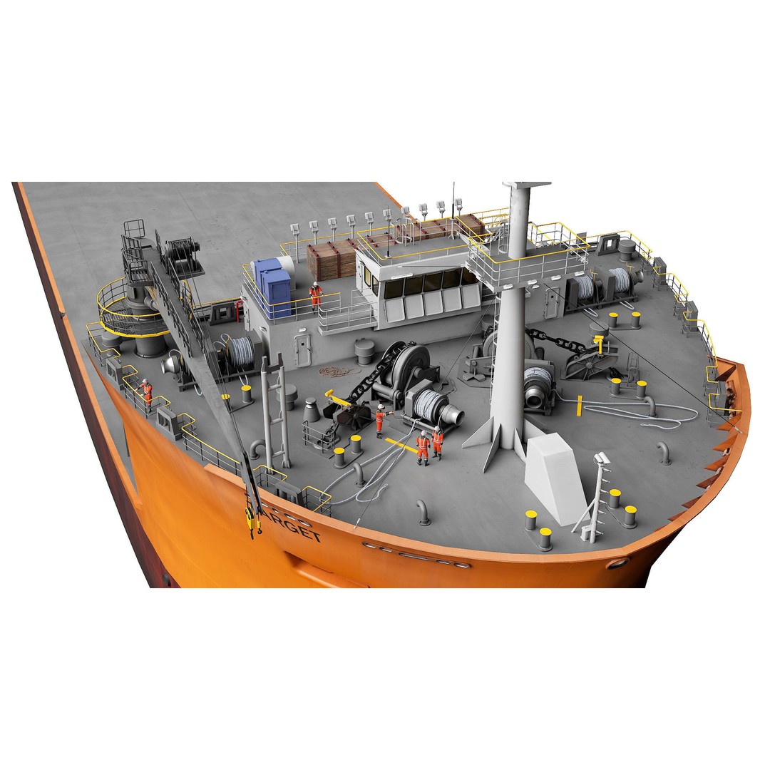 Heavy Load Carrier MV Target 3D Model – High Poly Vessel, PBR Textures - View 8