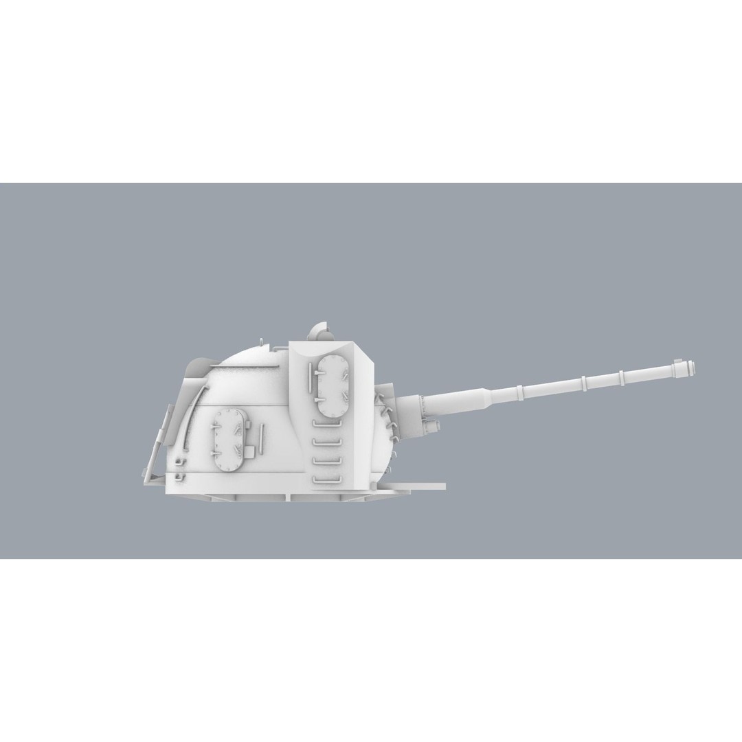 AK-130 3D Model – Low Poly Gun Asset for 3D Printing, OBJ & STL - View 12