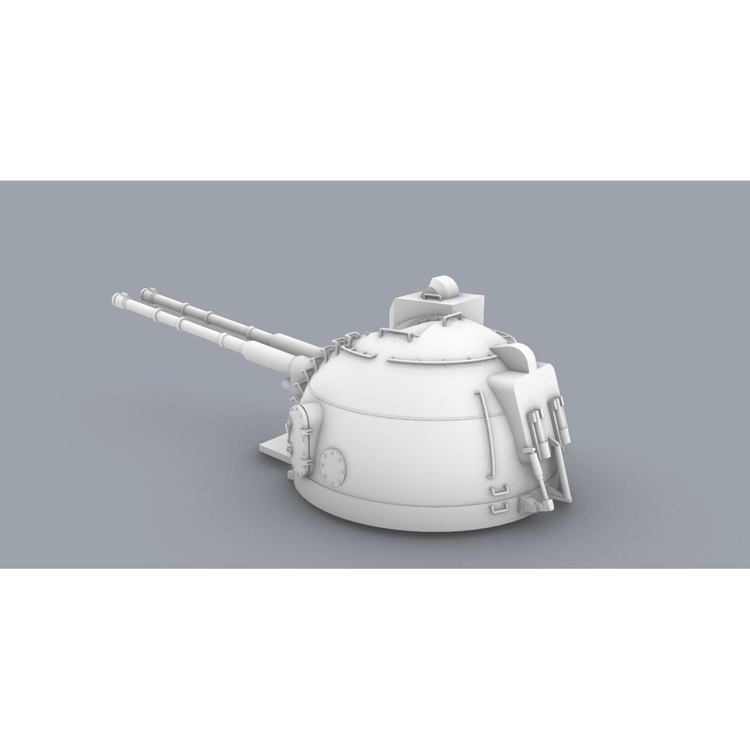 AK-130 3D Model – Low Poly Gun Asset for 3D Printing, OBJ & STL - View 3