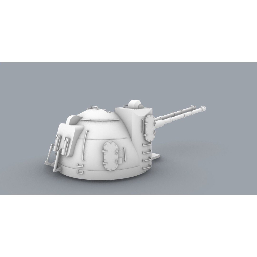 AK-130 3D Model – Low Poly Gun Asset for 3D Printing, OBJ & STL - View 4