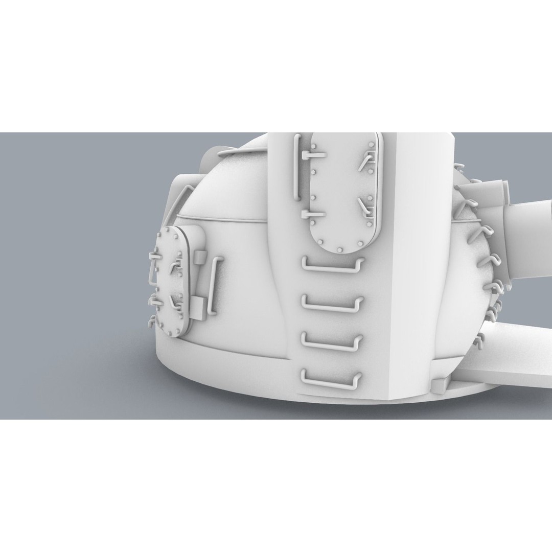 AK-130 3D Model – Low Poly Gun Asset for 3D Printing, OBJ & STL - View 8