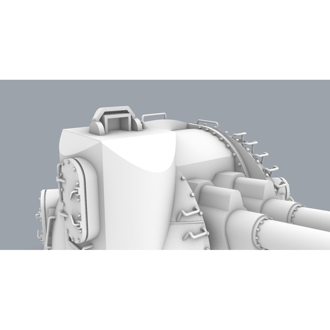 AK-130 3D Model – Low Poly Gun Asset for 3D Printing, OBJ & STL - View 9