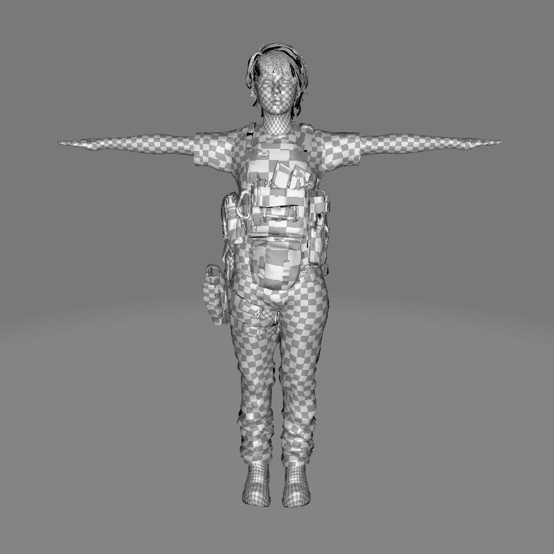 Nora - Low-Poly Game-Ready 3D Model
