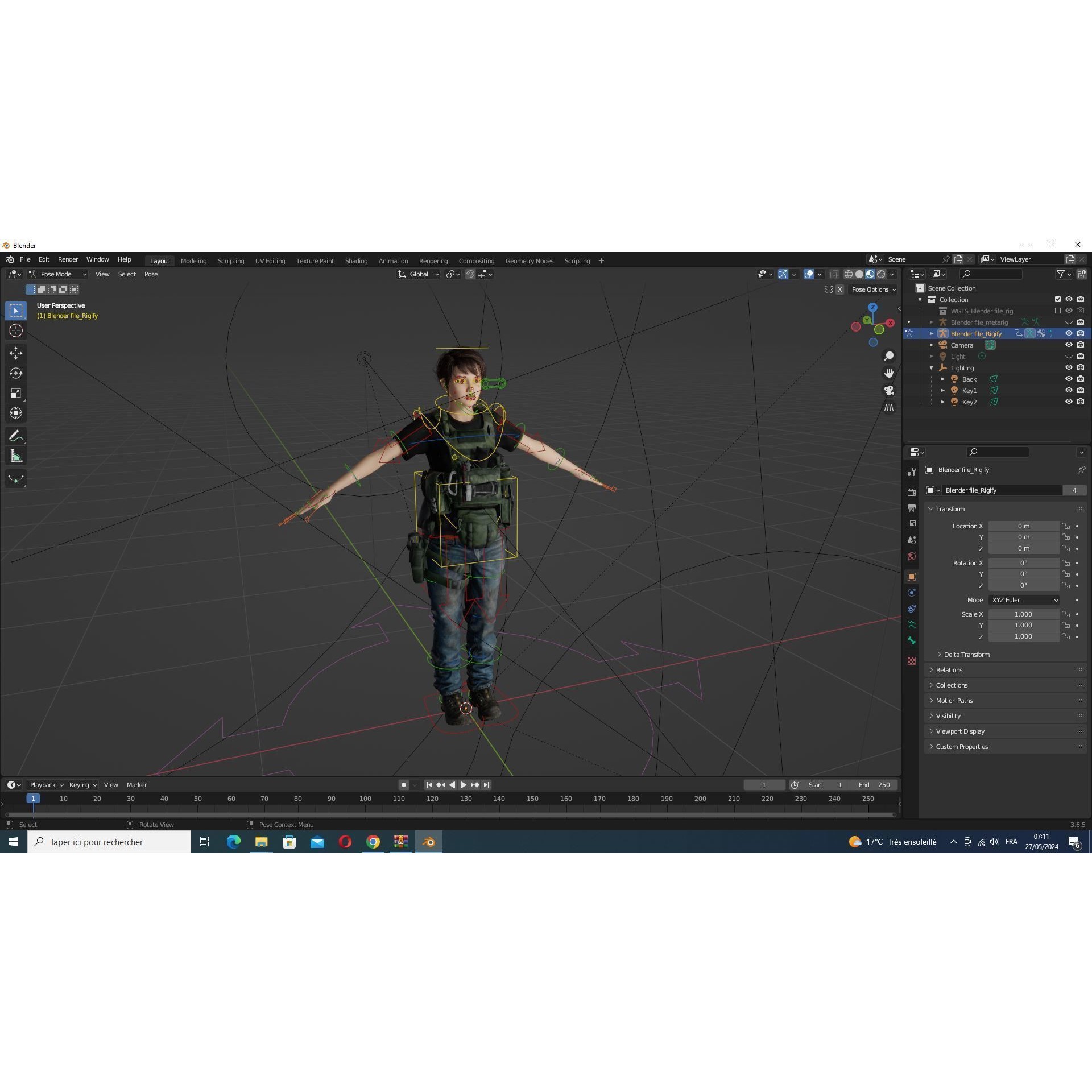 Nora - Low-Poly Game-Ready 3D Model - View 11