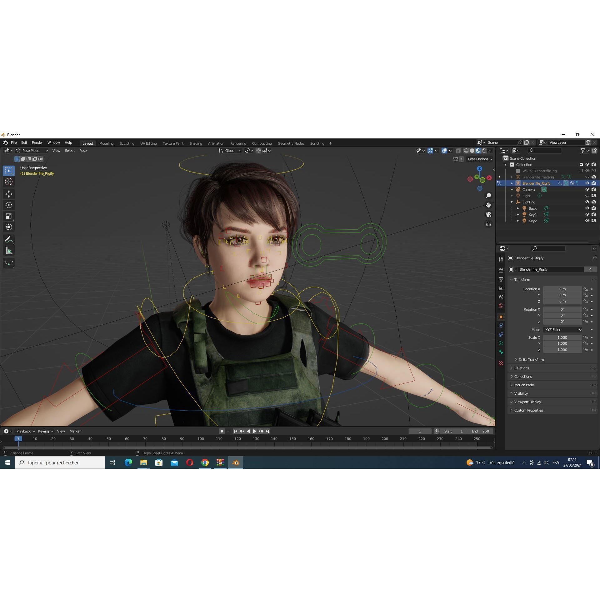Nora - Low-Poly Game-Ready 3D Model - View 12