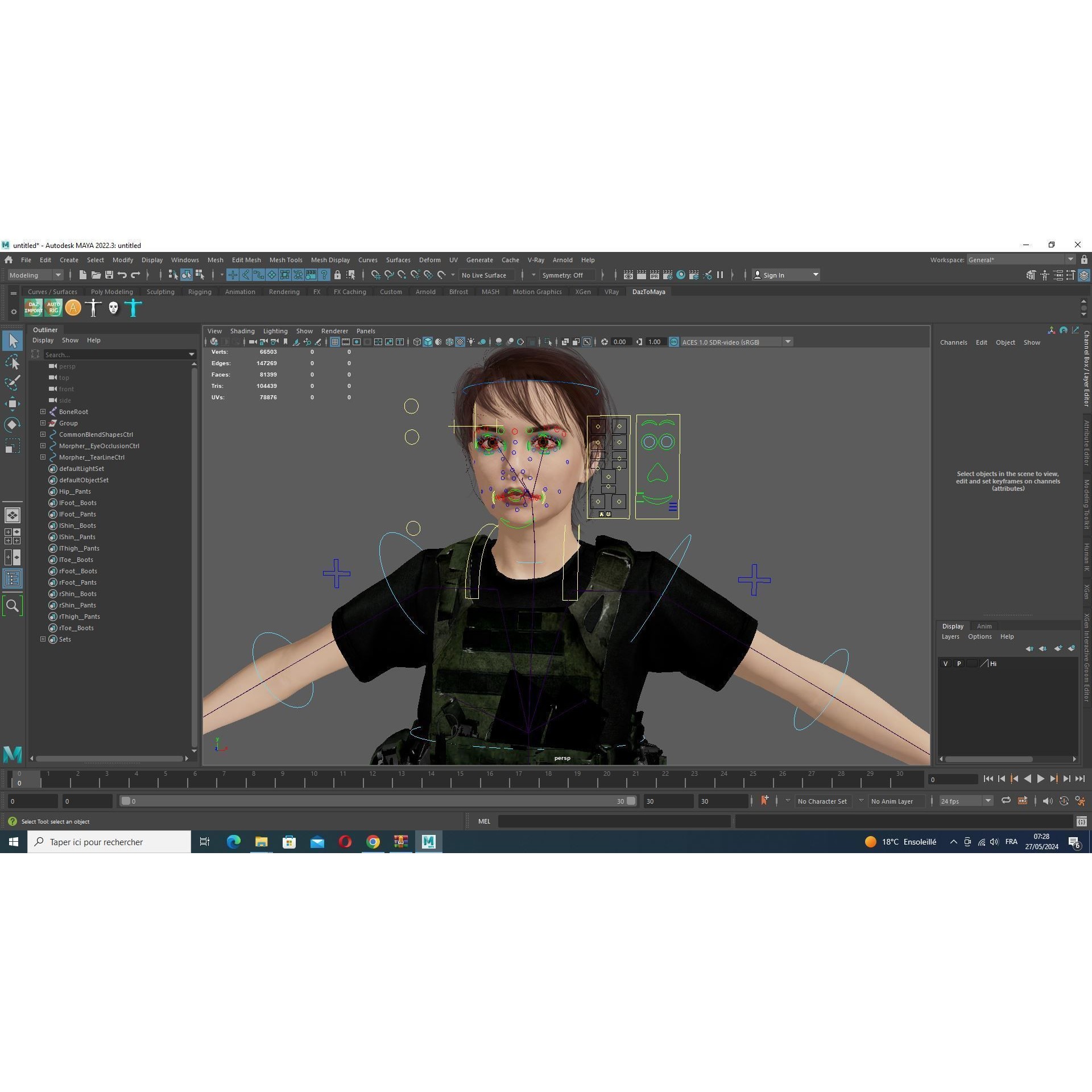 Nora - Low-Poly Game-Ready 3D Model - View 14