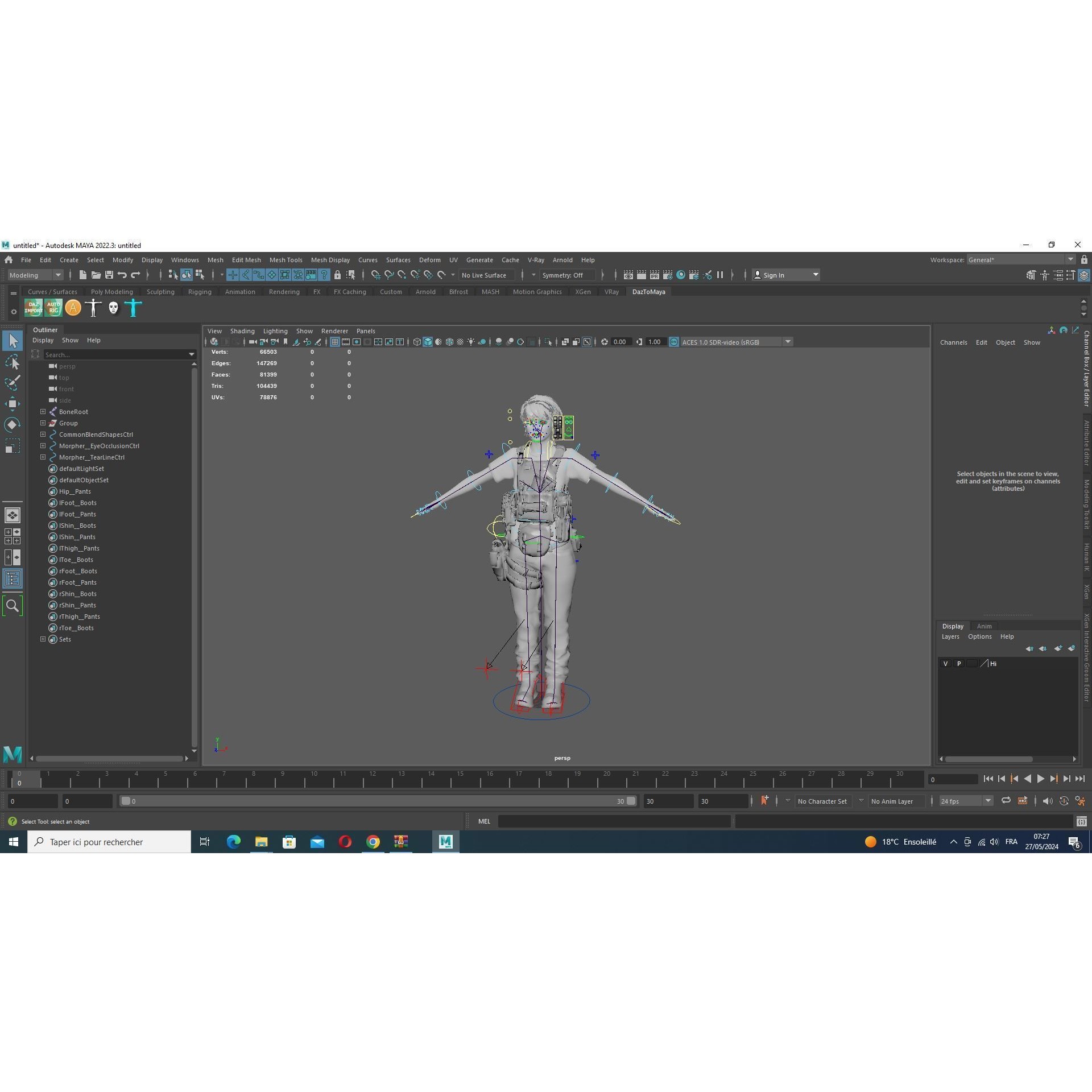 Nora - Low-Poly Game-Ready 3D Model - View 15