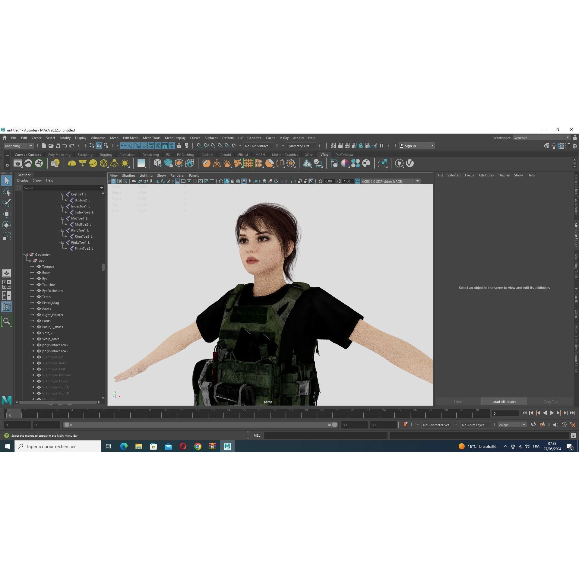 Nora - Low-Poly Game-Ready 3D Model - View 17