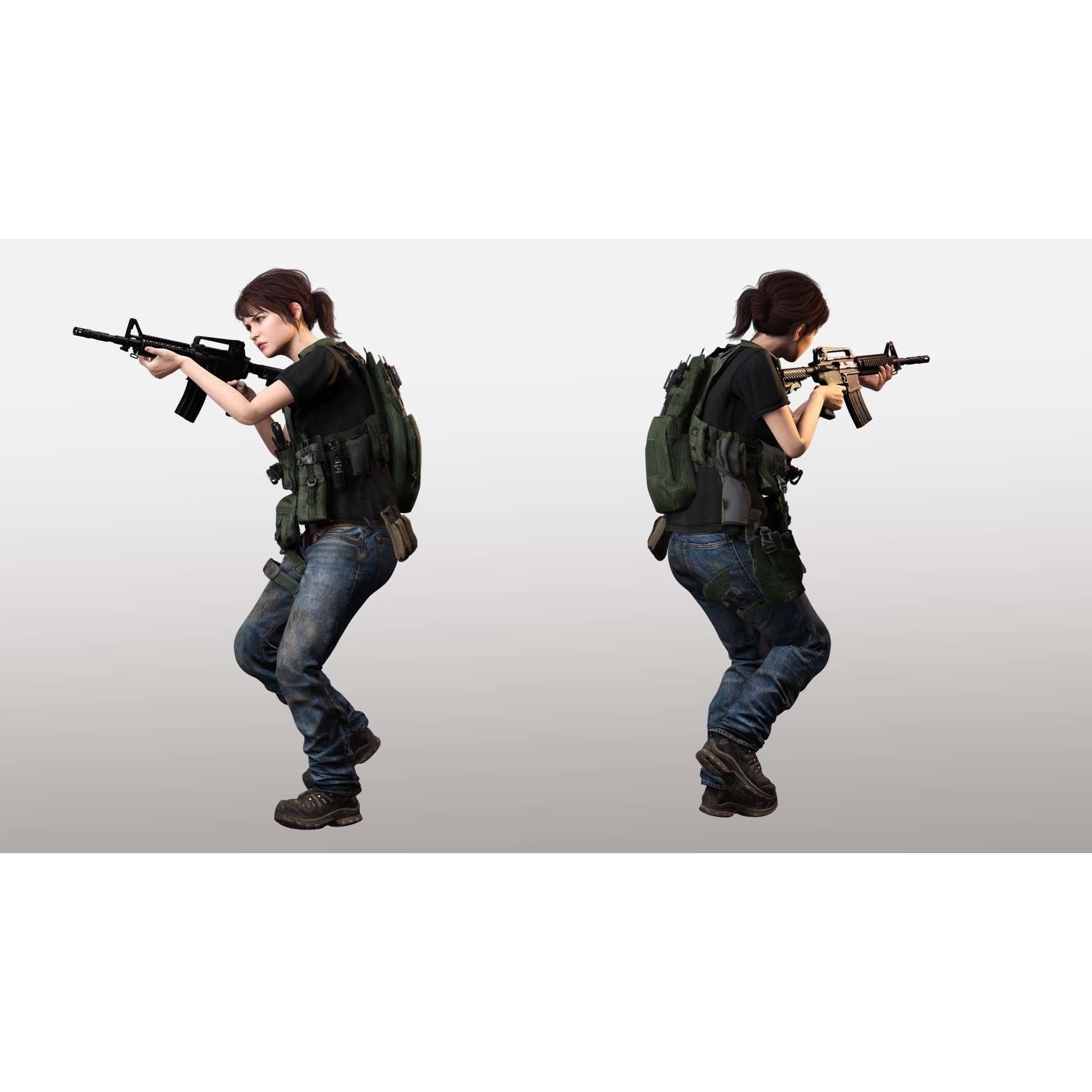 Nora - Low-Poly Game-Ready 3D Model - View 5