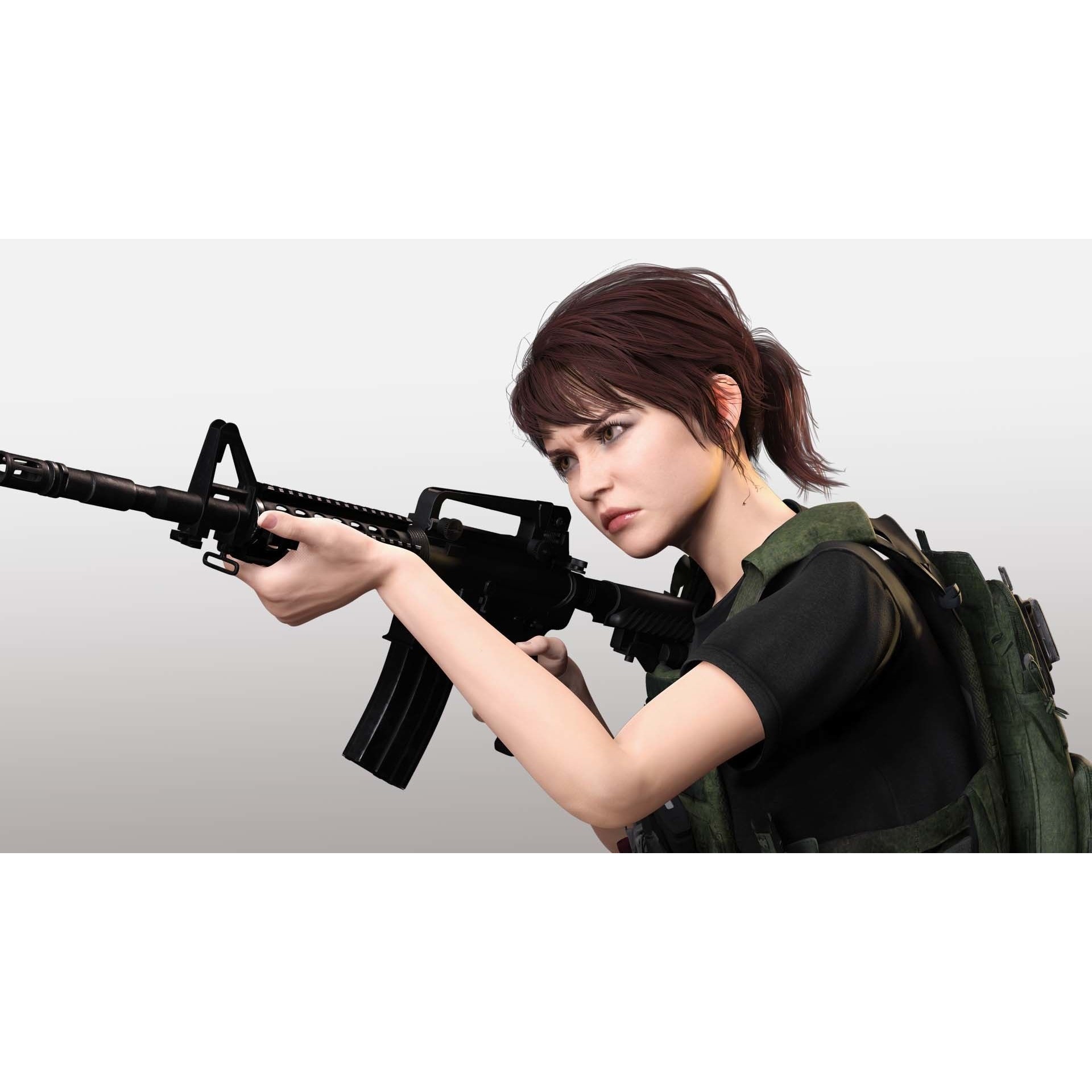 Nora - Low-Poly Game-Ready 3D Model - View 6