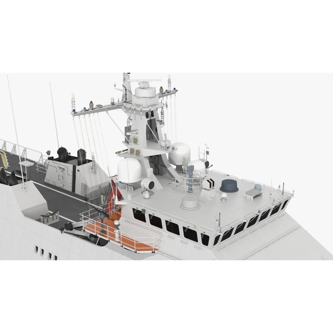 Coast Guard Ship 3D Model – High Poly Game Asset, PBR Textures, FBX - View 20
