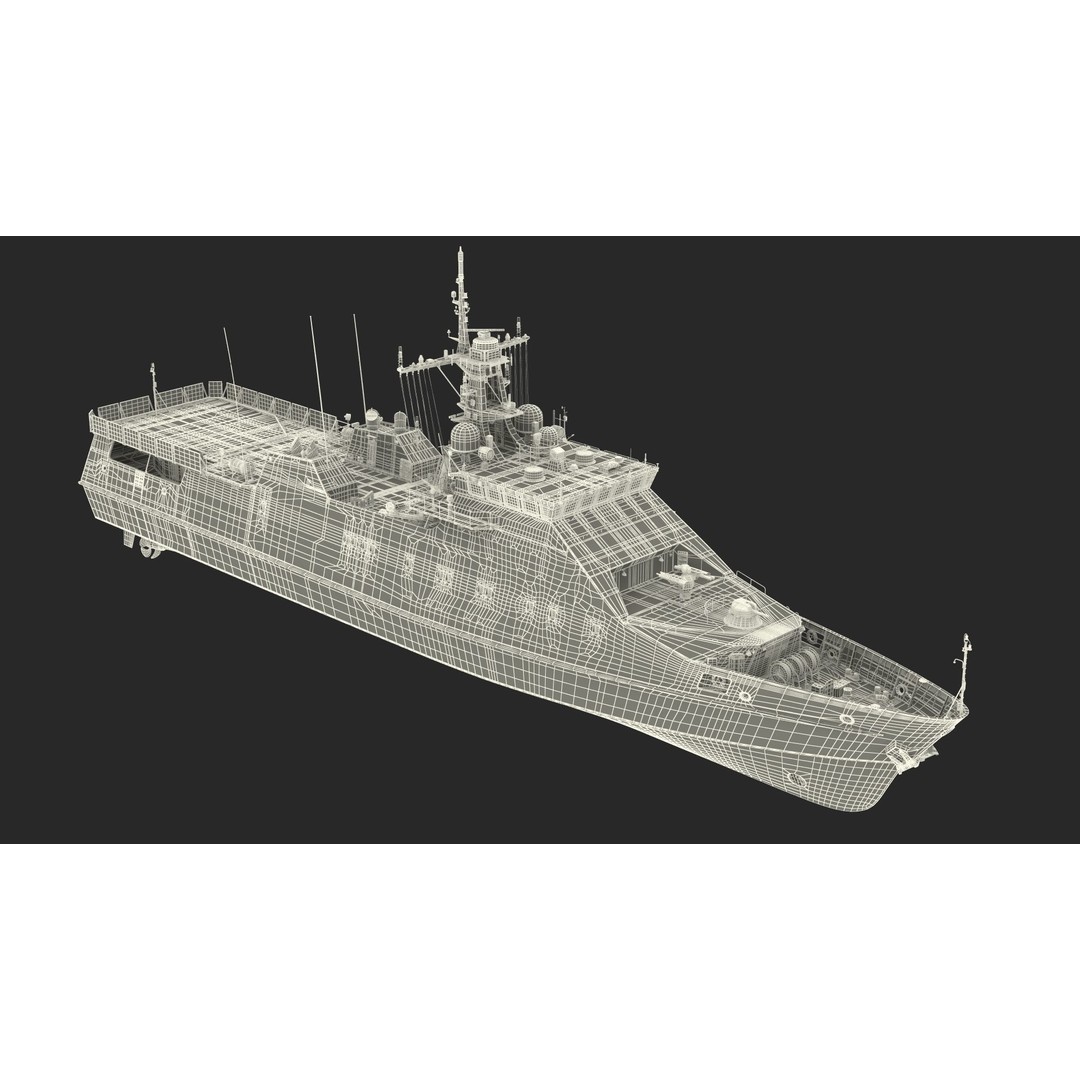 Coast Guard Ship 3D Model – High Poly Game Asset, PBR Textures, FBX - View 37