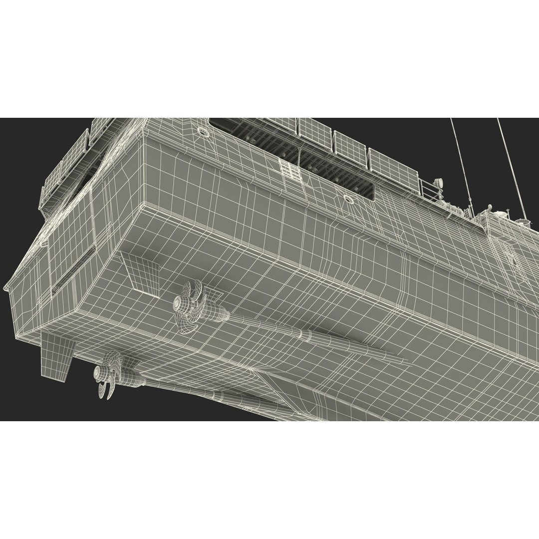 Coast Guard Ship 3D Model – High Poly Game Asset, PBR Textures, FBX - View 39