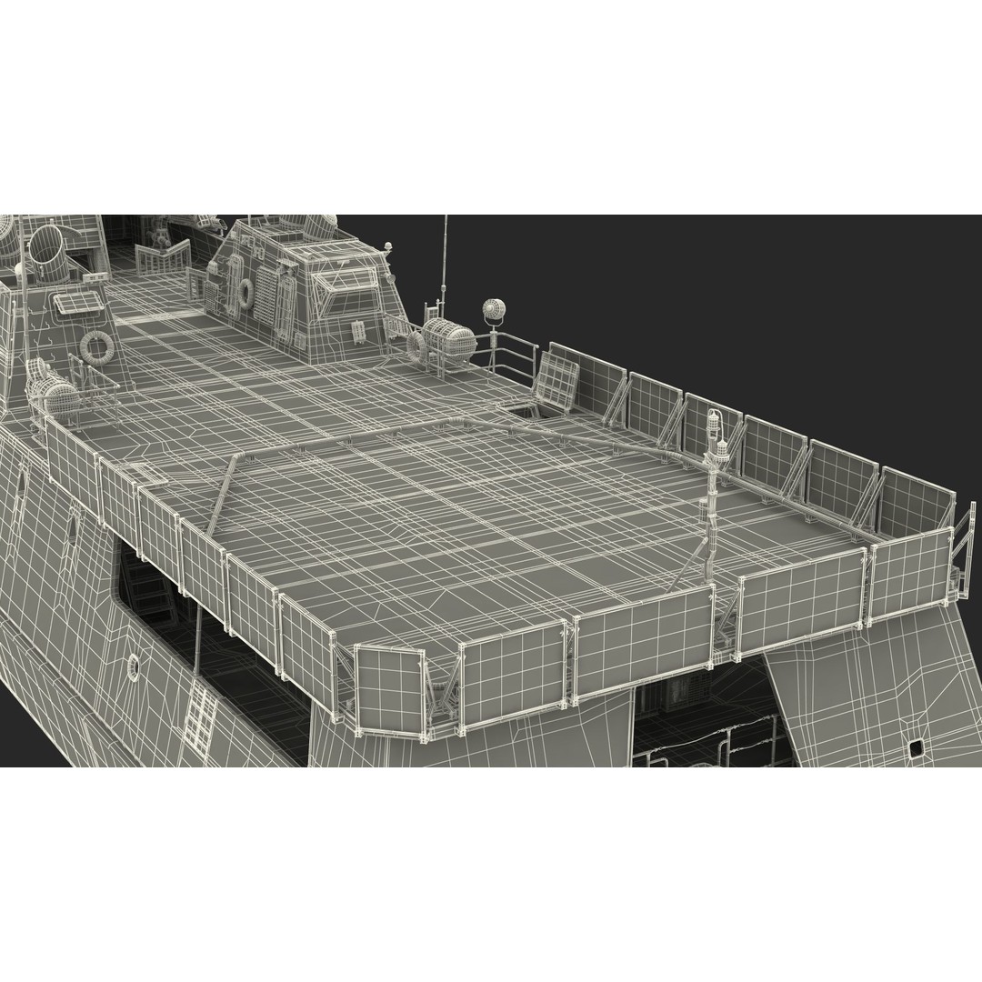 Coast Guard Ship 3D Model – High Poly Game Asset, PBR Textures, FBX - View 40
