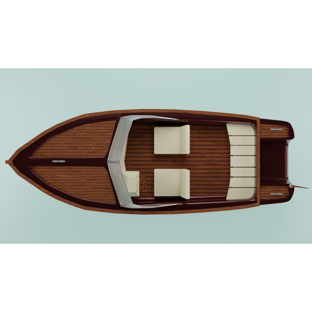 Simple Boat 3D Model – Low Poly Watercraft for Games, FBX & OBJ - View 11