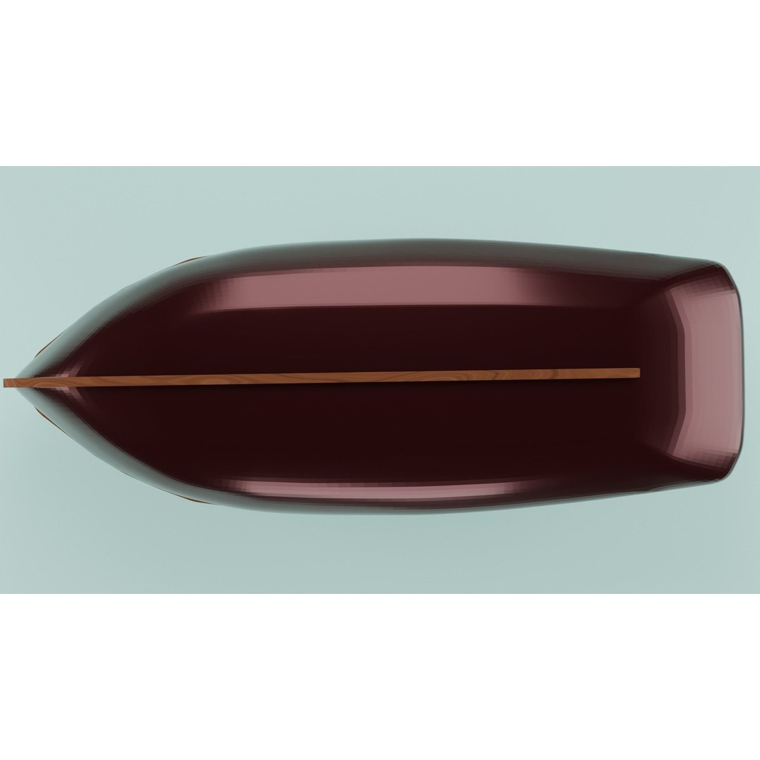 Simple Boat 3D Model – Low Poly Watercraft for Games, FBX & OBJ - View 12