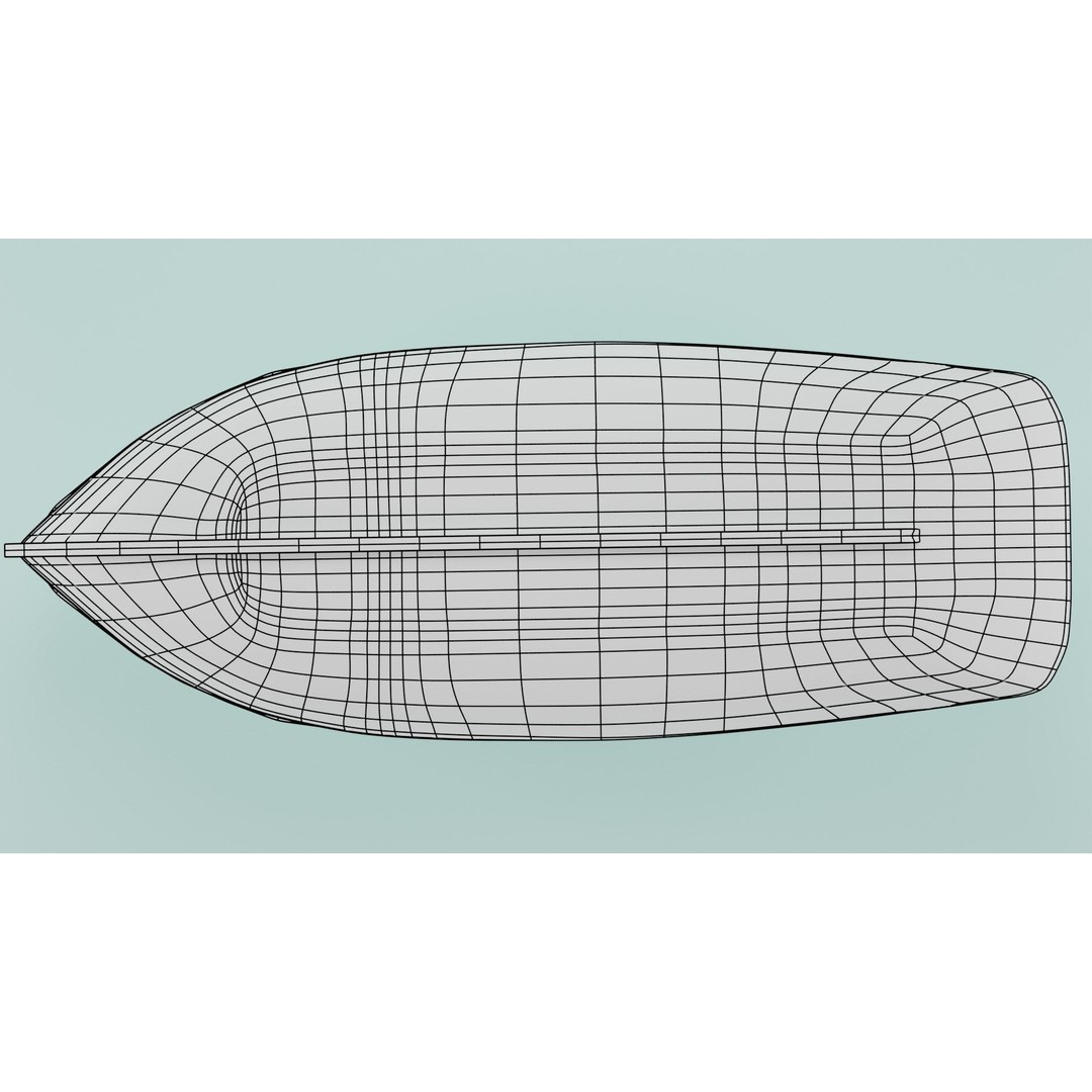 Simple Boat 3D Model – Low Poly Watercraft for Games, FBX & OBJ - View 13