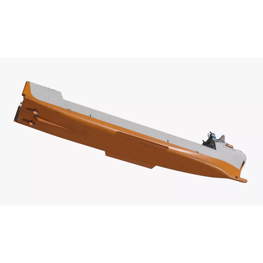 Semi-Submersible Yacht Carrier 3D Model – PBR Vessel for Marine Logistics - View 13