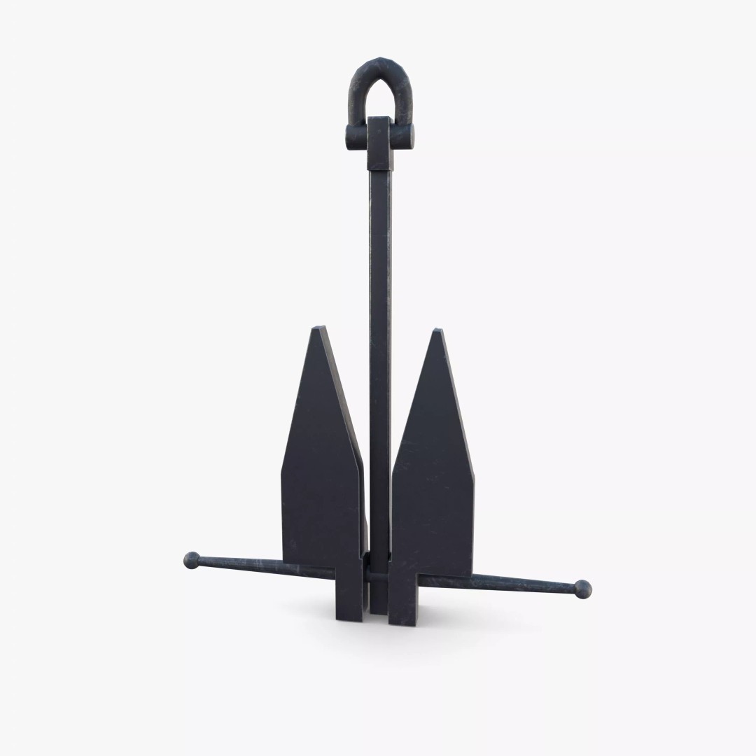 Anchor V12 3D Model – High-Quality PBR Asset, Blender, FBX, OBJ - View 11