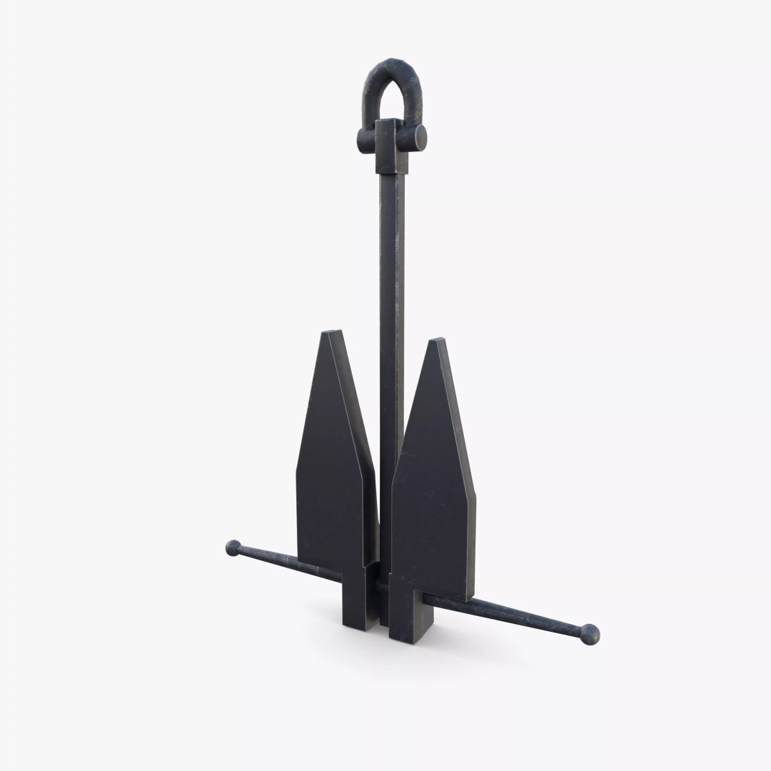 Anchor V12 3D Model – High-Quality PBR Asset, Blender, FBX, OBJ - View 12