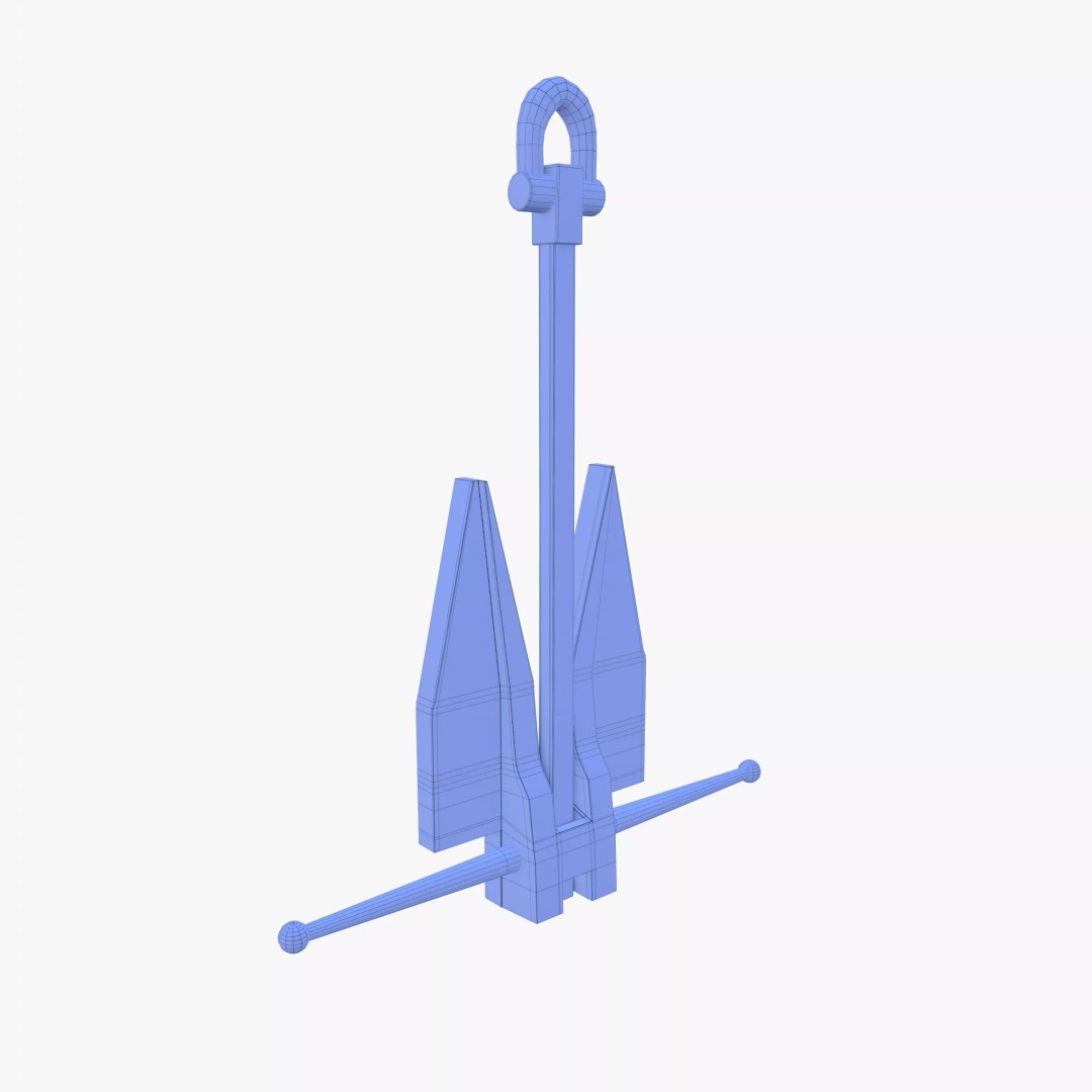 Anchor V12 3D Model – High-Quality PBR Asset, Blender, FBX, OBJ - View 14