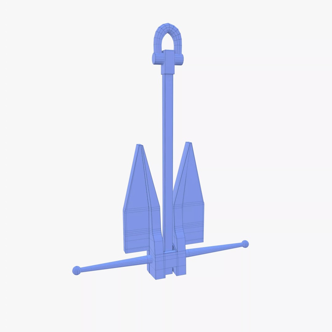 Anchor V12 3D Model – High-Quality PBR Asset, Blender, FBX, OBJ - View 15