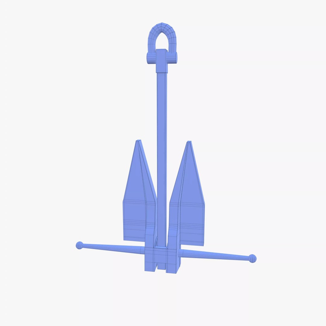 Anchor V12 3D Model – High-Quality PBR Asset, Blender, FBX, OBJ - View 16