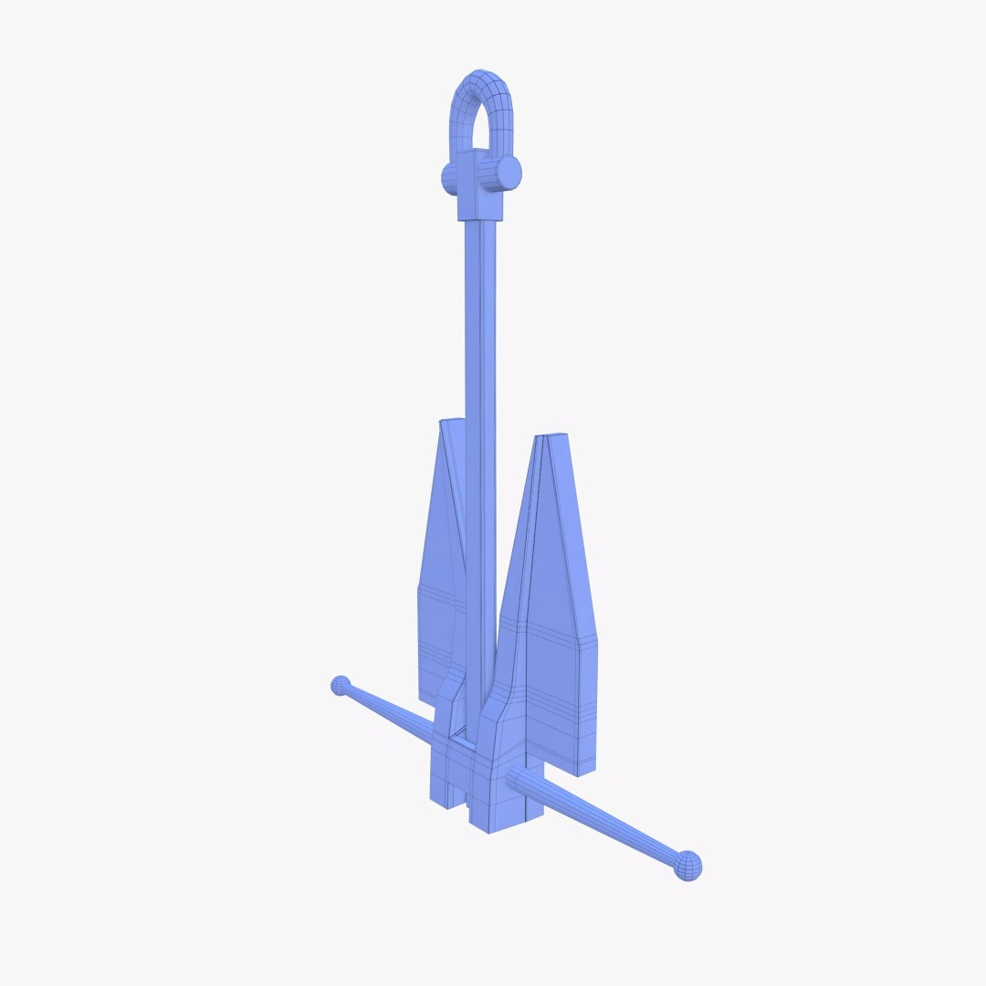 Anchor V12 3D Model – High-Quality PBR Asset, Blender, FBX, OBJ - View 18
