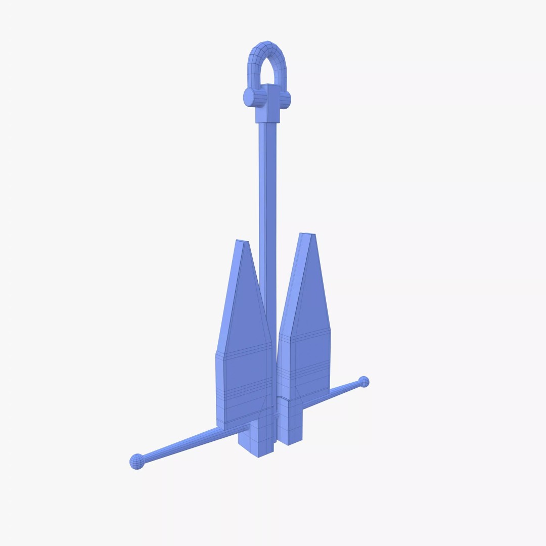 Anchor V12 3D Model – High-Quality PBR Asset, Blender, FBX, OBJ - View 19