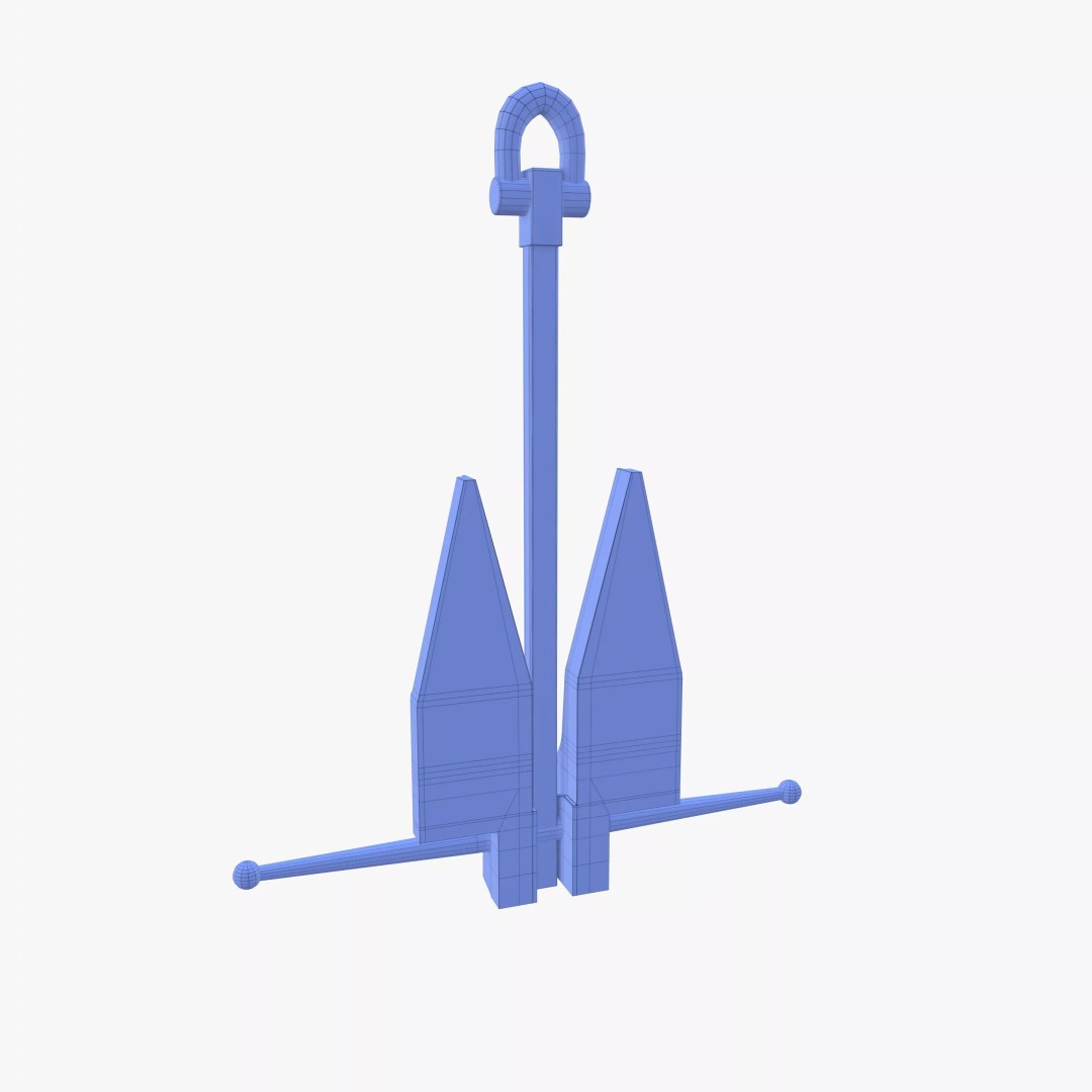 Anchor V12 3D Model – High-Quality PBR Asset, Blender, FBX, OBJ - View 20