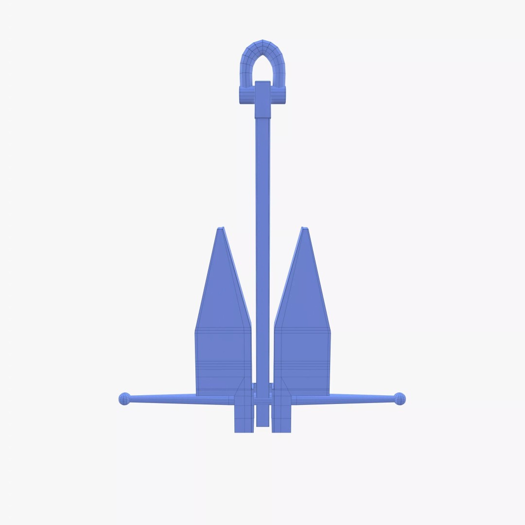 Anchor V12 3D Model – High-Quality PBR Asset, Blender, FBX, OBJ - View 21