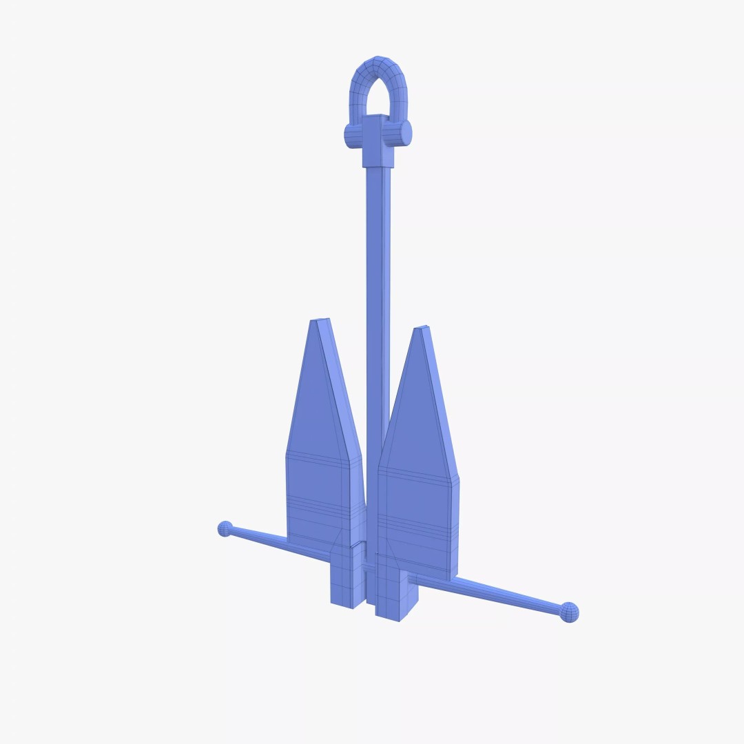 Anchor V12 3D Model – High-Quality PBR Asset, Blender, FBX, OBJ - View 22