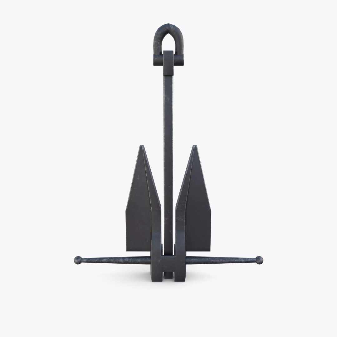 Anchor V12 3D Model – High-Quality PBR Asset, Blender, FBX, OBJ - View 5