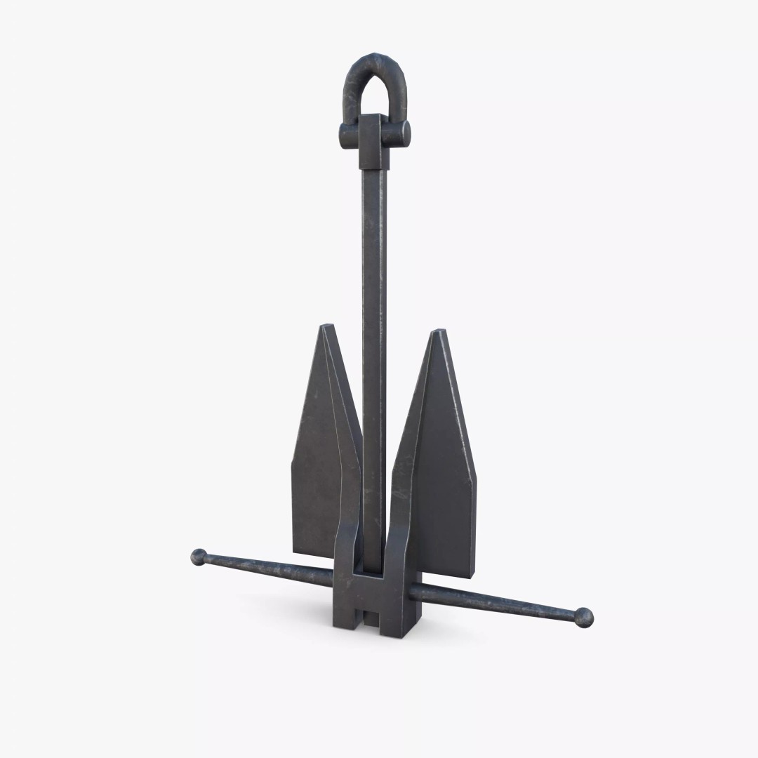 Anchor V12 3D Model – High-Quality PBR Asset, Blender, FBX, OBJ - View 6