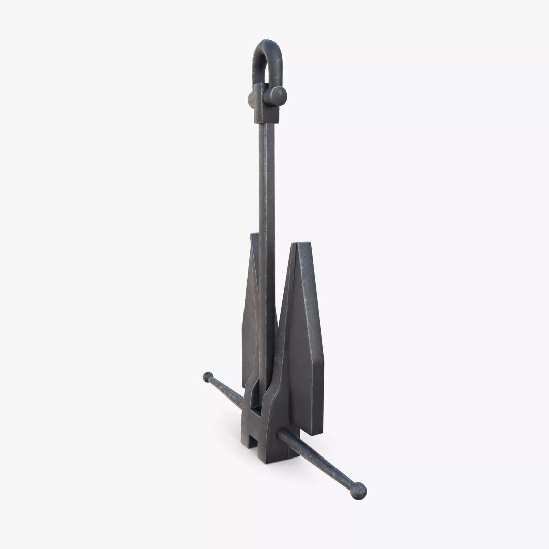 Anchor V12 3D Model – High-Quality PBR Asset, Blender, FBX, OBJ - View 8