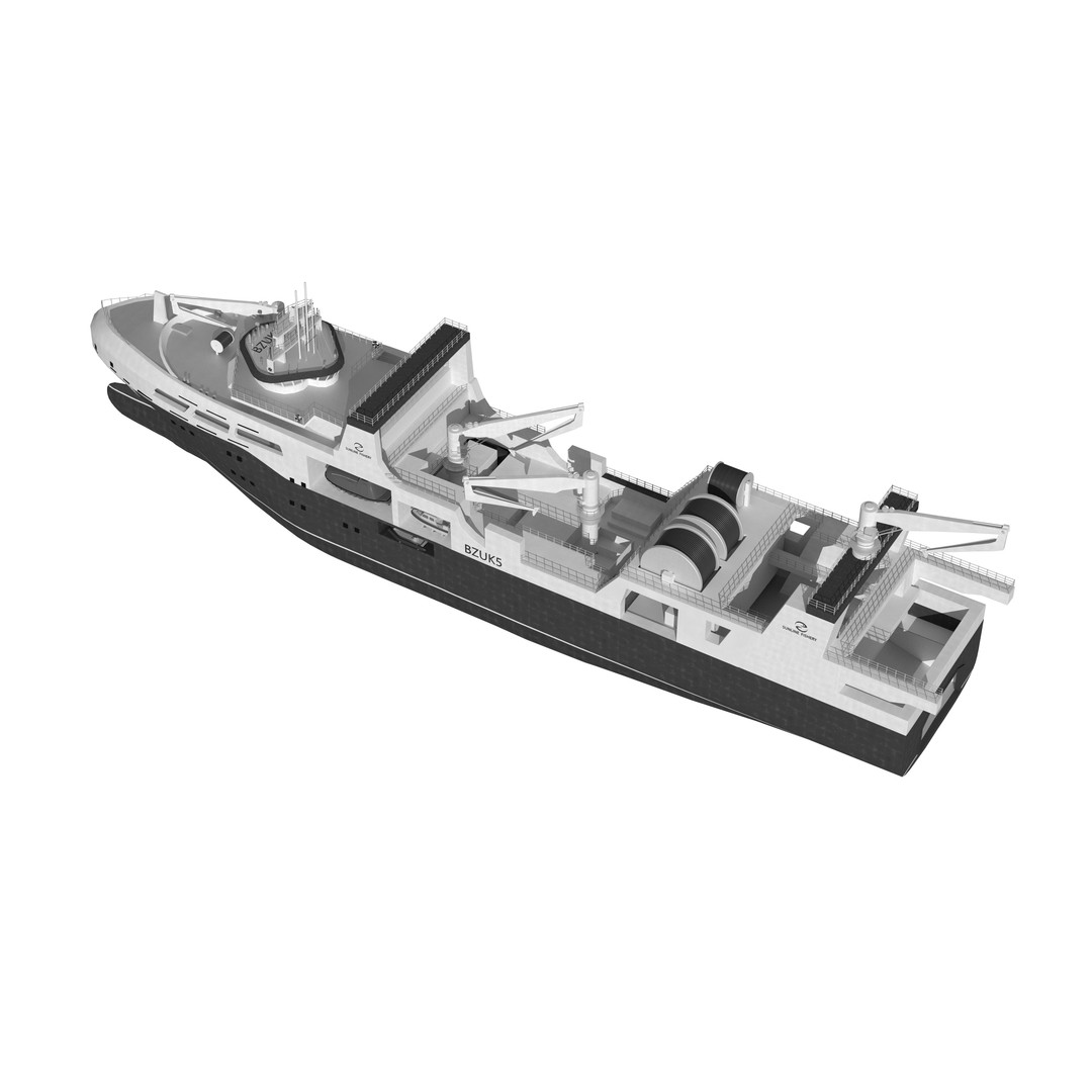 Deep Blue 3D Model – Fishing and Processing Vessel, OBJ, FBX - View 10
