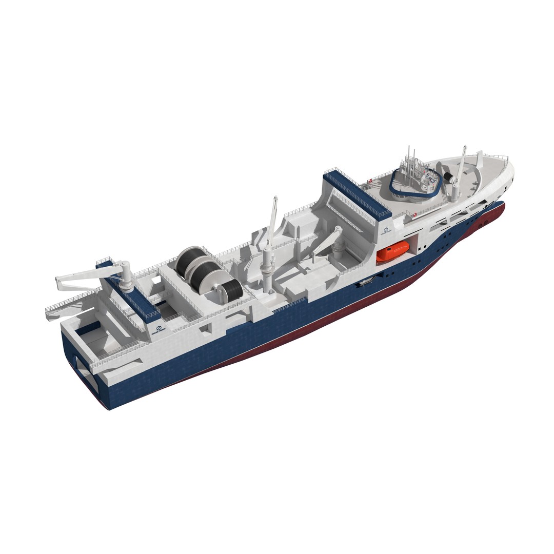 Deep Blue 3D Model – Fishing and Processing Vessel, OBJ, FBX - View 16