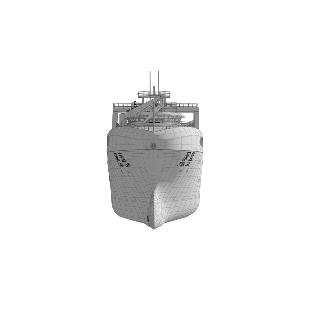 Deep Blue 3D Model – Fishing and Processing Vessel, OBJ, FBX - View 24
