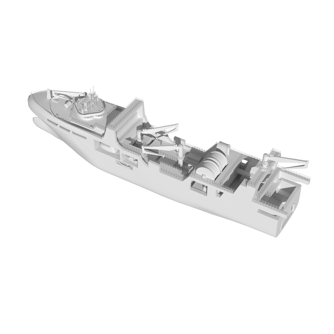 Deep Blue 3D Model – Fishing and Processing Vessel, OBJ, FBX - View 35