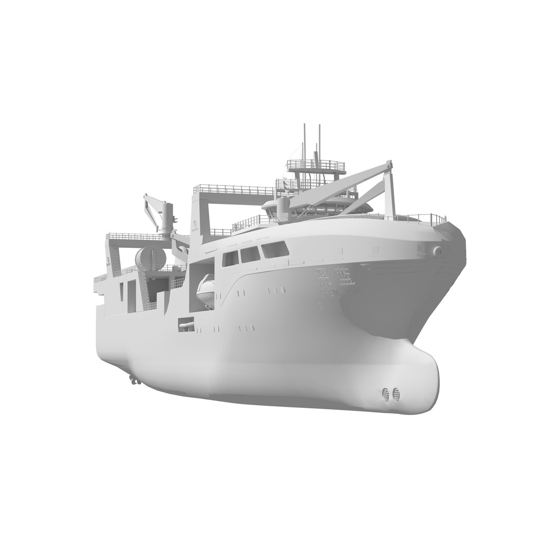 Deep Blue 3D Model – Fishing and Processing Vessel, OBJ, FBX - View 39