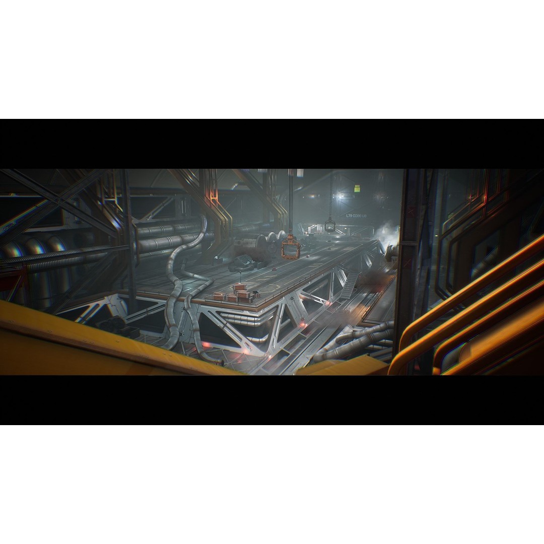 Spaceport 3D Model – Low Poly Sci-Fi Environment Kit, Game Ready