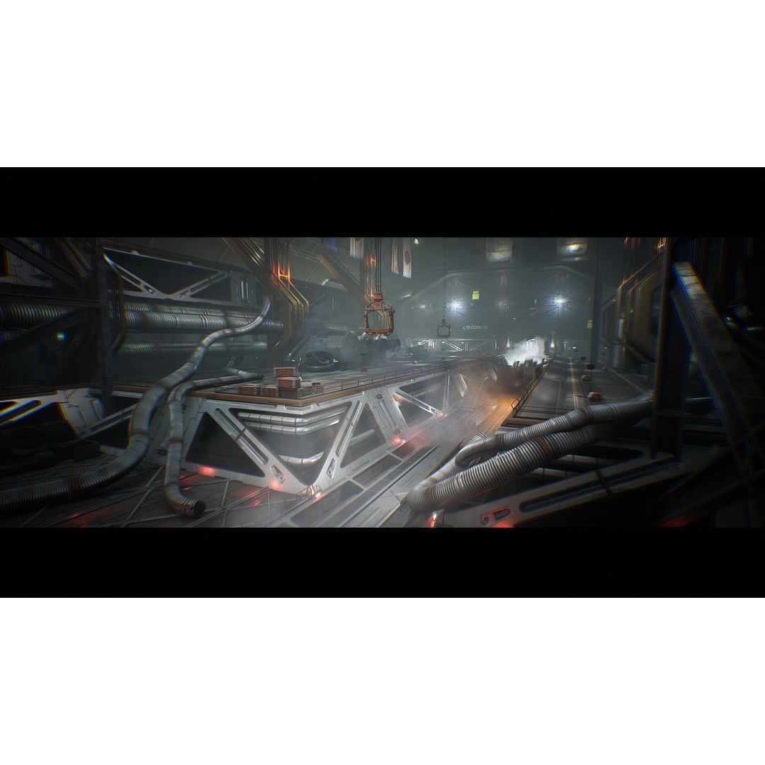 Spaceport 3D Model – Low Poly Sci-Fi Environment Kit, Game Ready - View 10