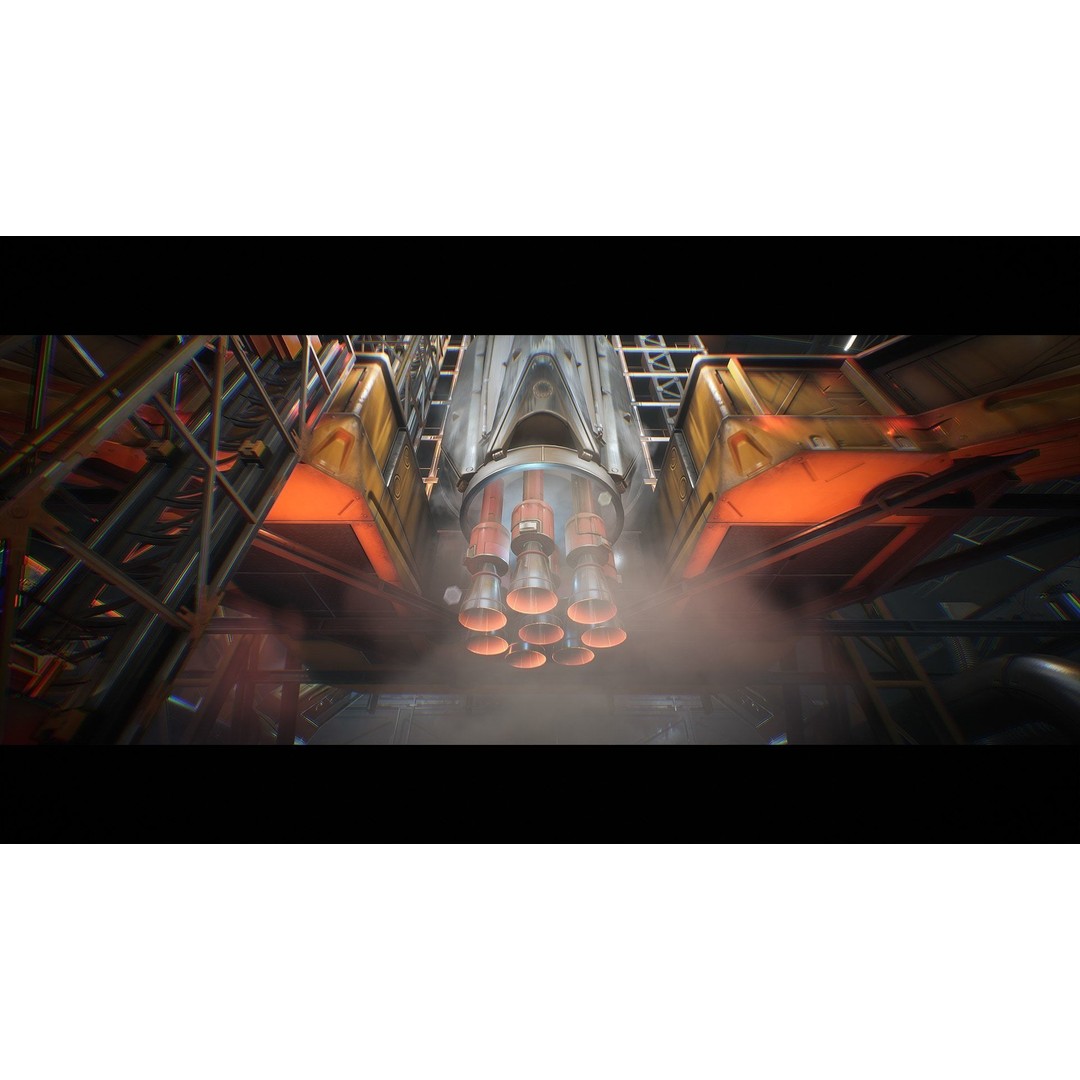 Spaceport 3D Model – Low Poly Sci-Fi Environment Kit, Game Ready - View 12