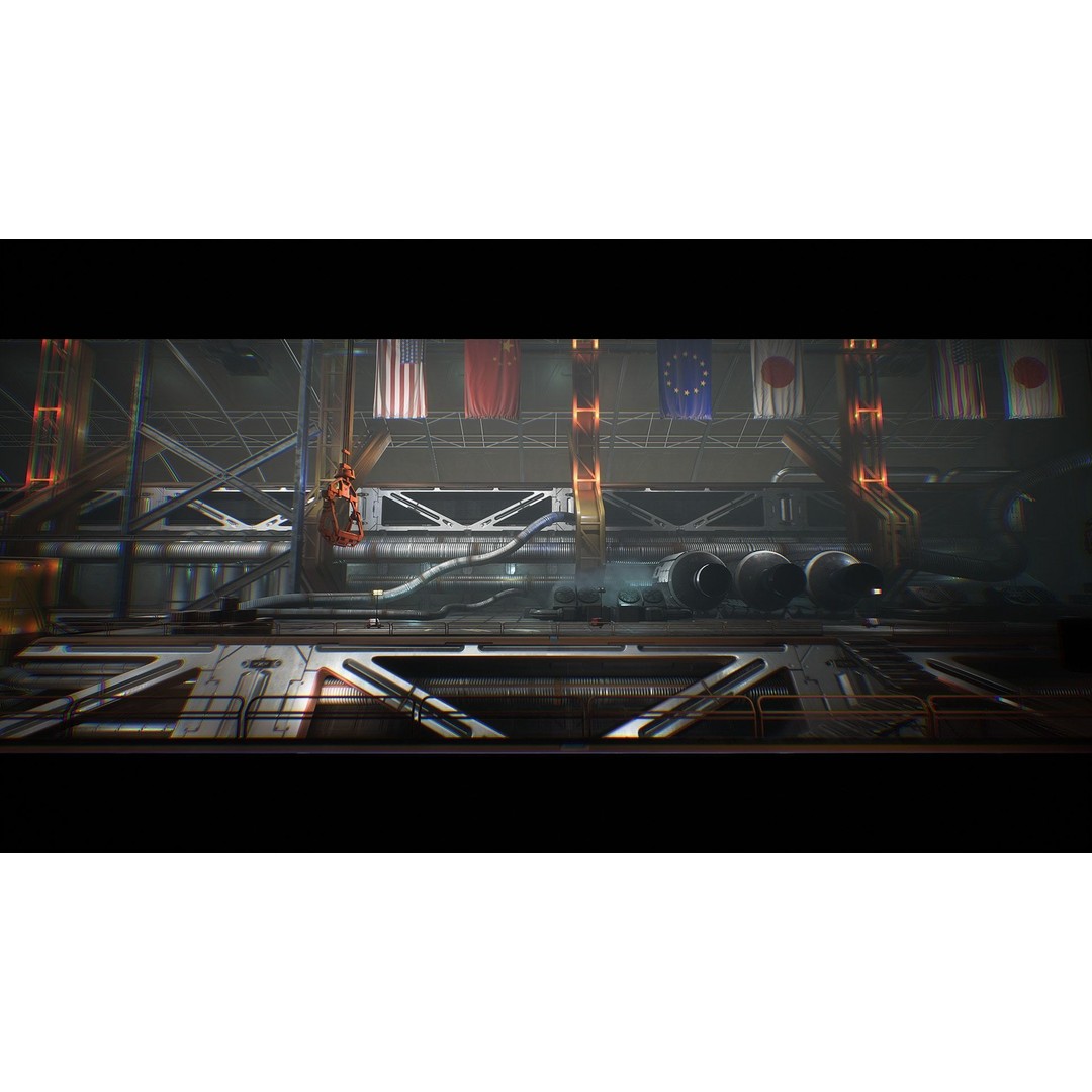Spaceport 3D Model – Low Poly Sci-Fi Environment Kit, Game Ready - View 14