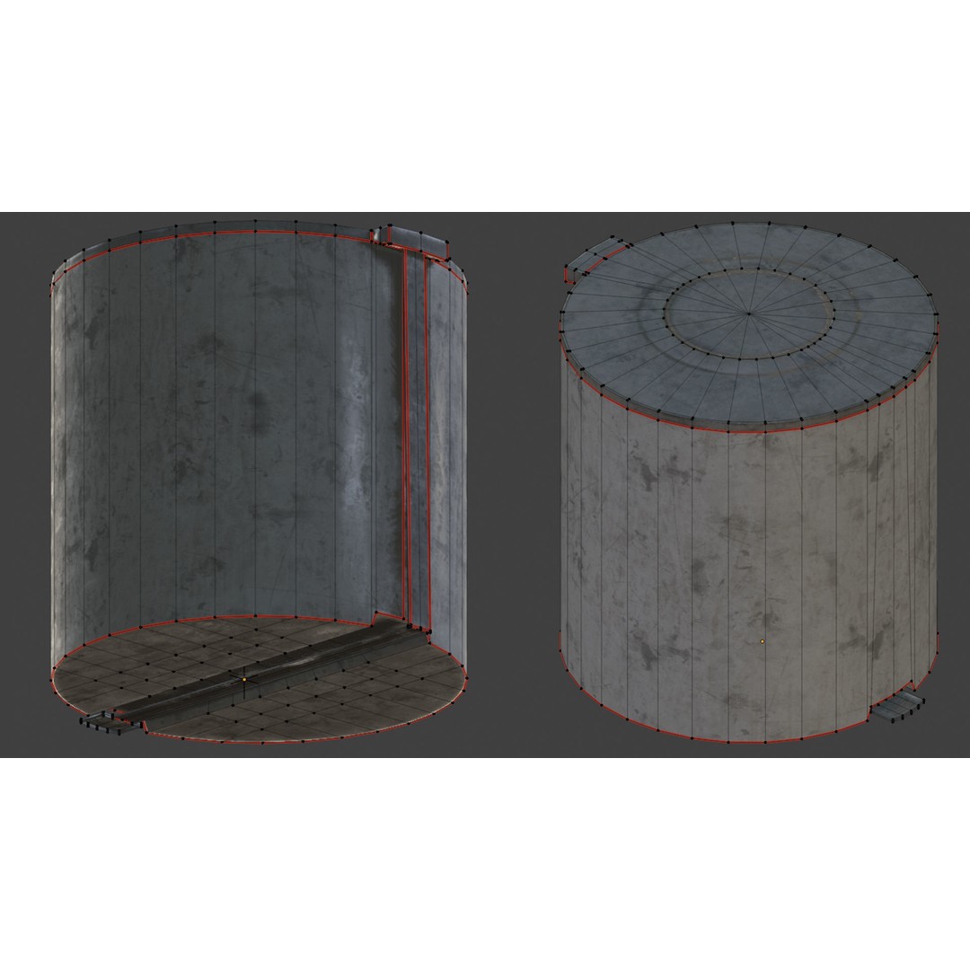 Trash Can 3D Model – Low Poly PBR Textures, FBX, OBJ, Blender - View 18